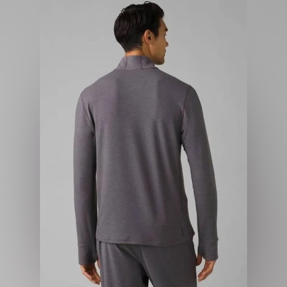 Prana Men’s Altitude Tracker 1/4 Zip Gray Size Medium - Picture 2 of 11